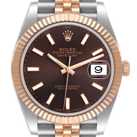 rolex day date rose gold chocolate|Rolex datejust 41 price.